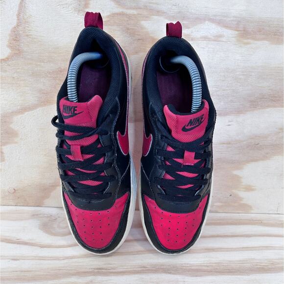 Nike - Court Borough Low 2 -Sneakers -Black/Red -Kids Big Unisex -7Y- BQ5448-007 - Picture 7 of 9